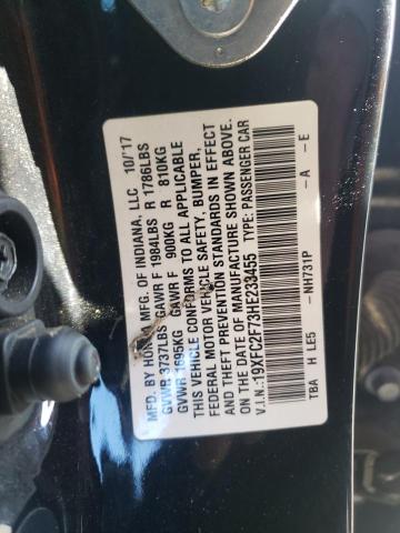 Photo 10 from auction – 2017 HONDA CIVIC EX with VIN 19XFC2F73HE233455