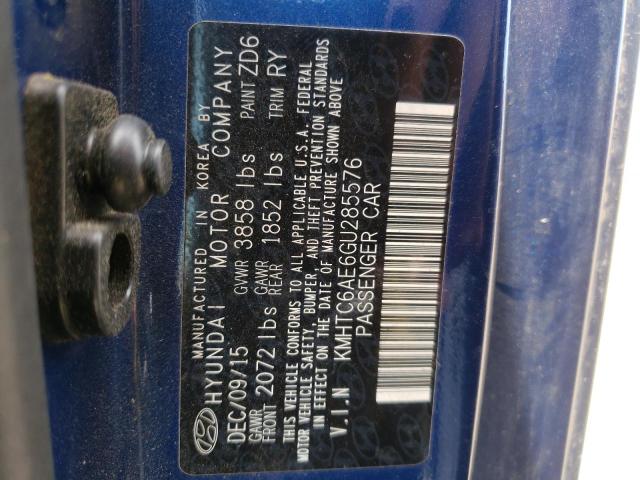 Photo 10 from auction – 2016 HYUNDAI VELOSTER T with VIN KMHTC6AE6GU285576