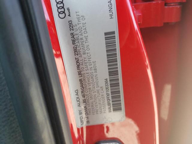 Photo 10 from auction – 2015 AUDI A3 PREMIUM with VIN WAUBFGFFXF1053364