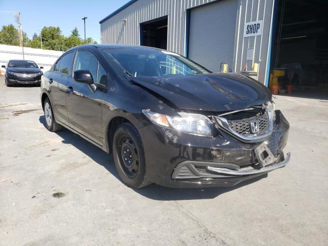 HONDA CIVIC LX 2013 with VIN 19XFB2F55DE257574 - Photo from auction