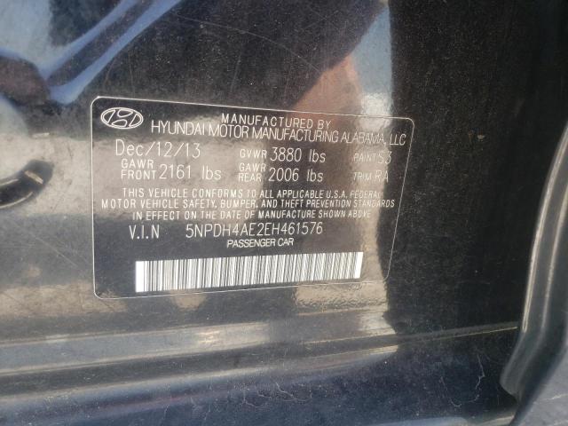 Photo 10 from auction – 2014 HYUNDAI ELANTRA SE with VIN 5NPDH4AE2EH461576