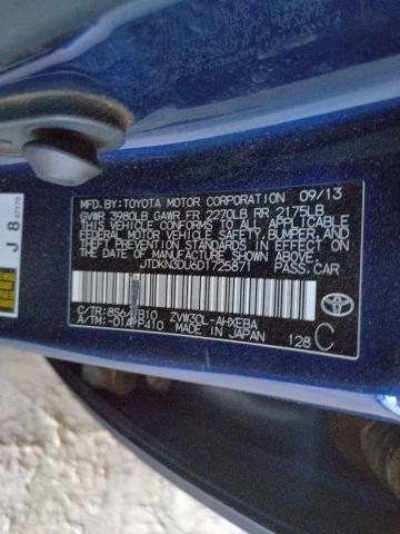 Photo 10 from auction – 2013 TOYOTA PRIUS with VIN JTDKN3DU6D1725871