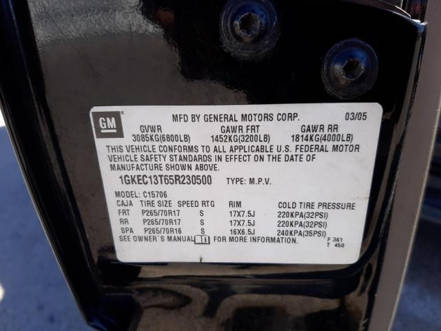 Photo 10 from auction – 2005 GMC YUKON with VIN 1GKEC13T65R230500