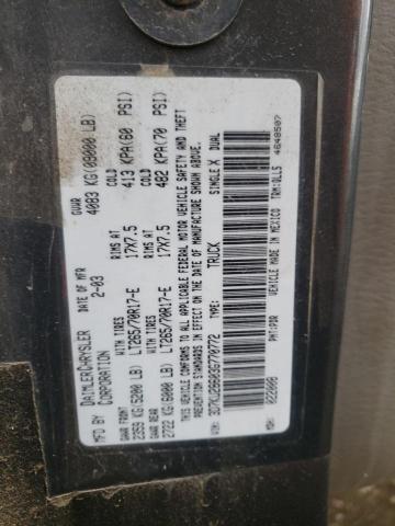Photo 10 from auction – 2003 DODGE RAM 2500 S with VIN 3D7KU28603G770772