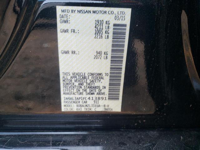 Photo 10 from auction – 2015 NISSAN ALTIMA 2.5 with VIN 1N4AL3AP1FC413891