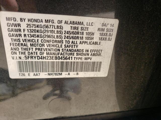 Photo 10 from auction – 2014 ACURA MDX with VIN 5FRYD4H23EB045641