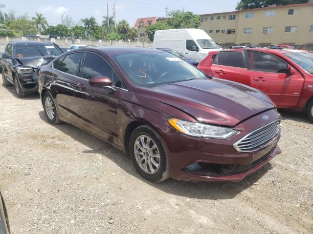 FORD FUSION S 2017 with VIN 3FA6P0G70HR178758 - Photo from auction