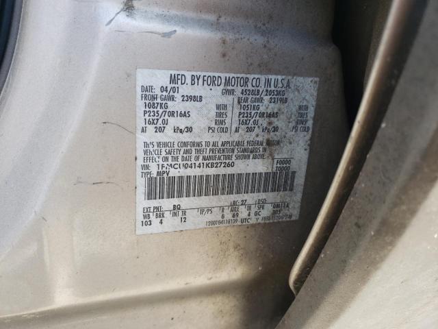 Photo 10 from auction – 2001 FORD ESCAPE XLT with VIN 1FMCU04141KB27260