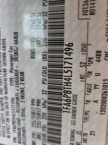 Photo 10 from auction – 2020 FORD MUSTANG with VIN 1FA6P8TH4L5171496