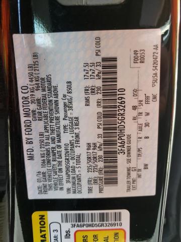 Photo 10 from auction – 2016 FORD FUSION SE with VIN 3FA6P0HD5GR326910