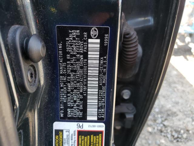 Photo 10 from auction – 2015 TOYOTA CAMRY LE with VIN 4T1BF1FK1FU060176