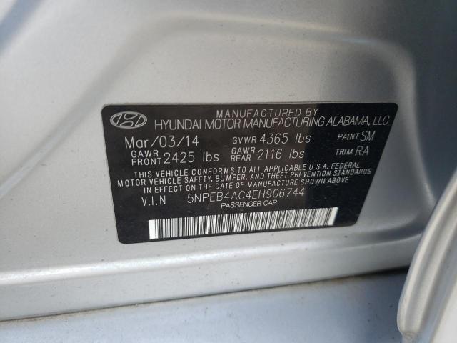 Photo 7 from auction – 2014 HYUNDAI SONATA GLS with VIN 5NPEB4AC4EH906744