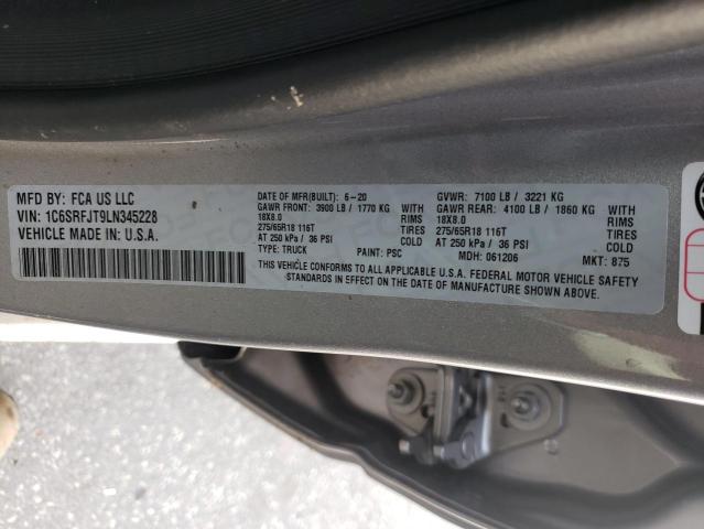 Photo 10 from auction – 2020 RAM 1500 LARAM with VIN 1C6SRFJT9LN345228