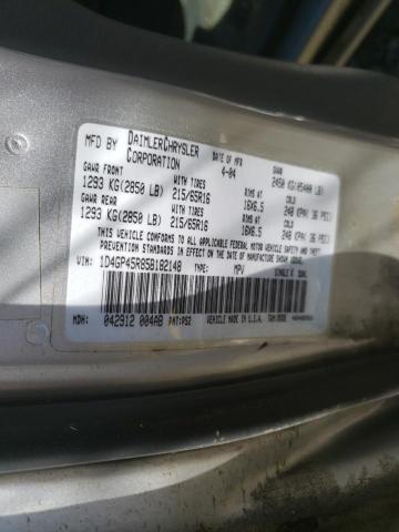 Photo 10 from auction – 2005 DODGE CARAVAN SX with VIN 1D4GP45R85B182148