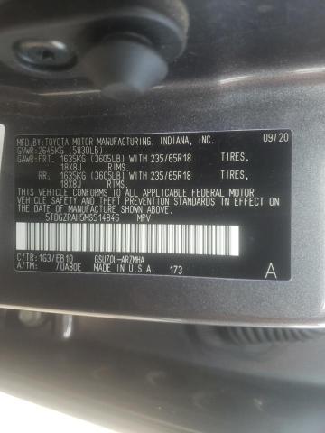 Photo 10 from auction – 2021 TOYOTA HIGHLANDER with VIN 5TDGZRAH5MS514846
