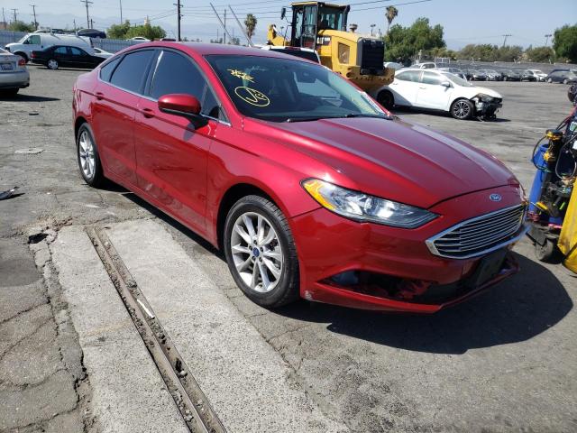 Photo 1 from auction – 2017 FORD FUSION SE with VIN 3FA6P0H70HR215418