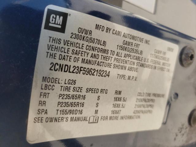 Photo 10 from auction – 2009 CHEVROLET EQUINOX LS with VIN 2CNDL23F596219234