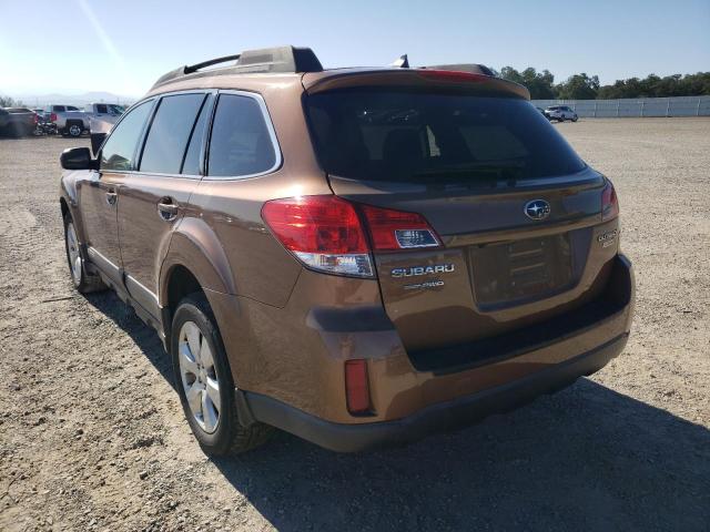 Photo 3 from auction – 2011 SUBARU OUTBACK 2. with VIN 4S4BRBKC6B3325363