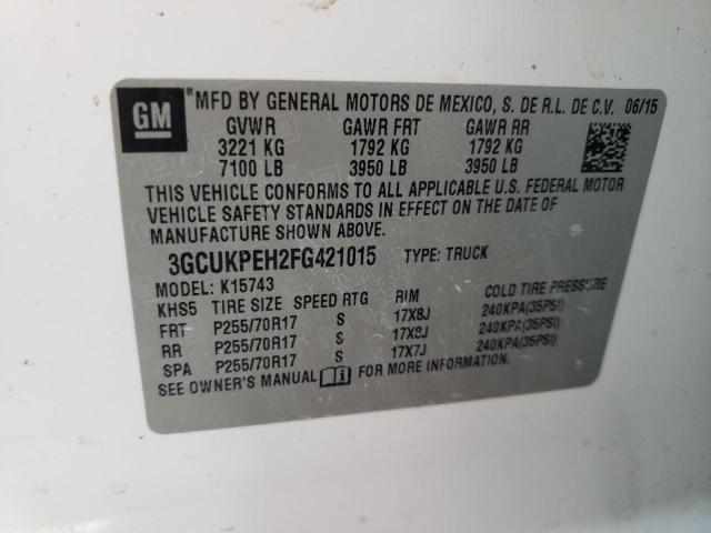 Photo 10 from auction – 2015 CHEVROLET SILVERADO with VIN 3GCUKPEH2FG421015