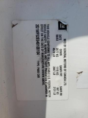 Photo 10 from auction – 2004 CHEVROLET IMPALA with VIN 2G1WF52E949108104