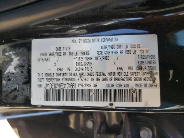 Photo 10 from auction – 2014 MAZDA MAZDA2 SPO with VIN JM1DE1KY8E0174661