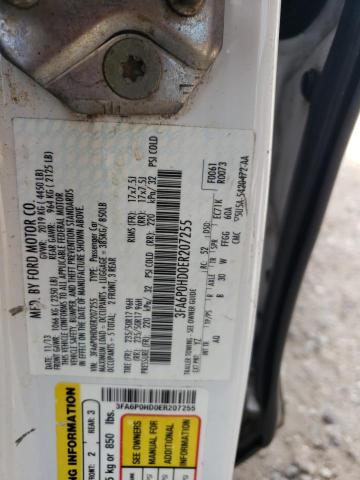Photo 10 from auction – 2014 FORD FUSION SE with VIN 3FA6P0HD0ER207255