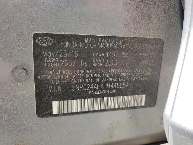 Photo 10 from auction – 2017 HYUNDAI SONATA SE with VIN 5NPE24AF4HH448654