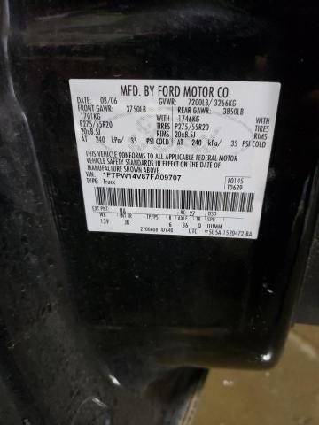 Photo 10 from auction – 2007 FORD F150 SUPER with VIN 1FTPW14V87FA09707