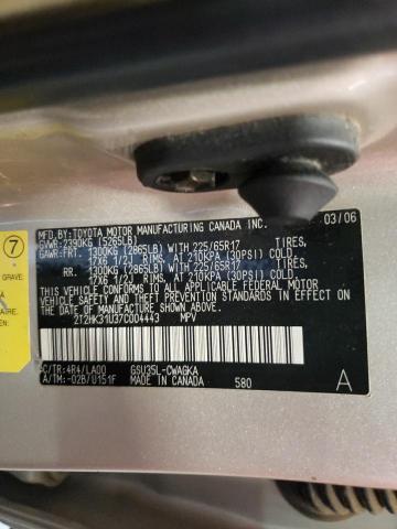 Photo 10 from auction – 2007 LEXUS RX 350 with VIN 2T2HK31U37C004443