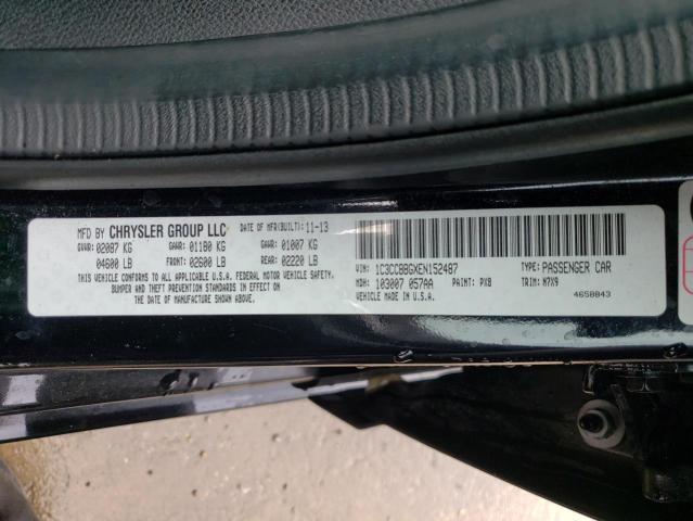 Photo 10 from auction – 2014 CHRYSLER 200 TOURIN with VIN 1C3CCBBGXEN152487