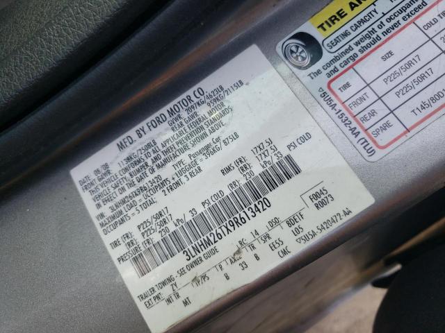 Photo 10 from auction – 2009 LINCOLN MKZ with VIN 3LNHM26TX9R613420