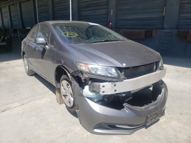 HONDA CIVIC LX 2013 with VIN 19XFB2F52DE261145 - Photo from auction
