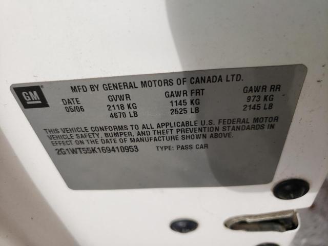 Photo 10 from auction – 2006 CHEVROLET IMPALA LT with VIN 2G1WT55K169410953