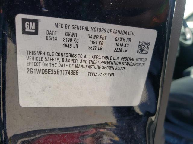Photo 10 from auction – 2014 CHEVROLET IMPALA LIM with VIN 2G1WD5E35E1174858