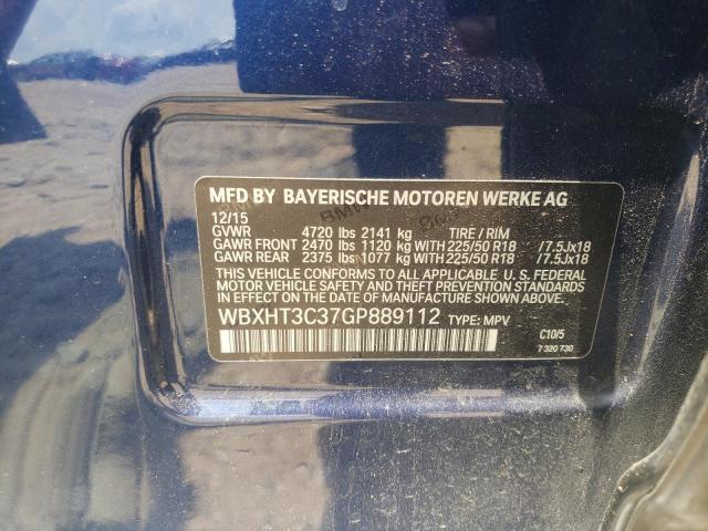Photo 10 from auction – 2016 BMW X1 XDRIVE2 with VIN WBXHT3C37GP889112