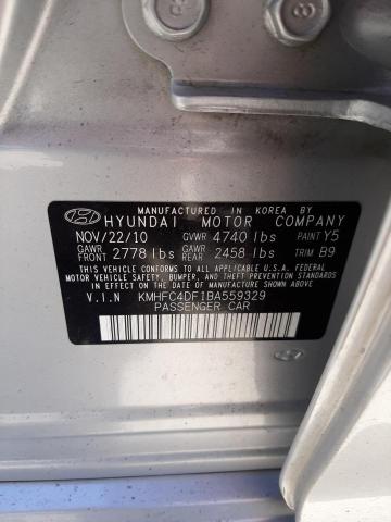 Photo 10 from auction – 2011 HYUNDAI AZERA GLS with VIN KMHFC4DF1BA559329