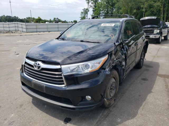 Photo 2 from auction – 2016 TOYOTA HIGHLANDER with VIN 5TDJKRFH1GS343651