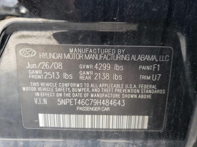 Photo 10 from auction – 2009 HYUNDAI SONATA GLS with VIN 5NPET46C79H484643