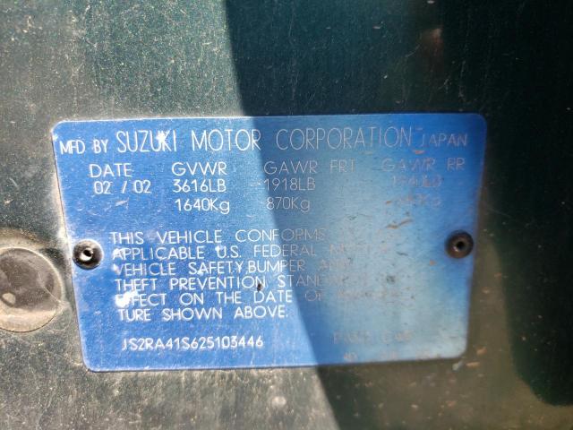 Photo 10 from auction – 2002 SUZUKI AERIO S with VIN JS2RA41S625103446
