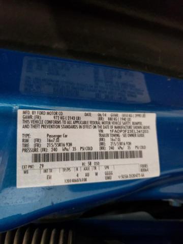 Photo 10 from auction – 2014 FORD FOCUS SE with VIN 1FADP3F23EL341203