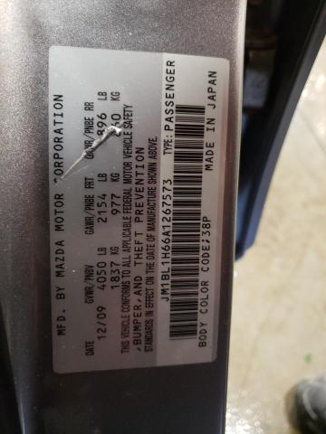 Photo 10 from auction – 2010 MAZDA 3 S with VIN JM1BL1H66A1267573