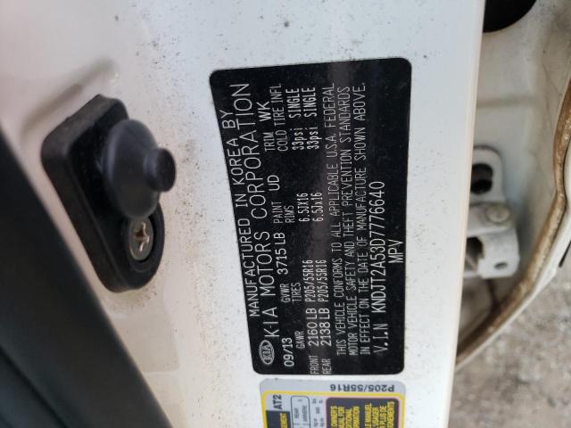 Photo 10 from auction – 2013 KIA SOUL with VIN KNDJT2A53D7776640