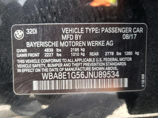 Photo 10 from auction – 2018 BMW 320 I with VIN WBA8E1G56JNU89534