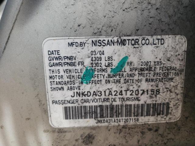 Photo 10 from auction – 2004 INFINITI I35 with VIN JNKDA31A24T207158