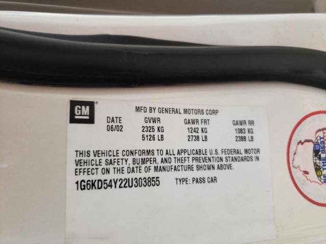 Photo 10 from auction – 2002 CADILLAC DEVILLE with VIN 1G6KD54Y22U303855