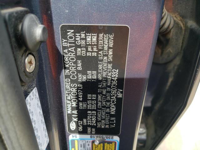Photo 10 from auction – 2013 KIA SPORTAGE E with VIN KNDPC3A26D7364332