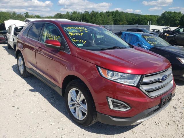 FORD EDGE SEL 2015 with VIN 2FMTK4J87FBC27546 - Photo from auction