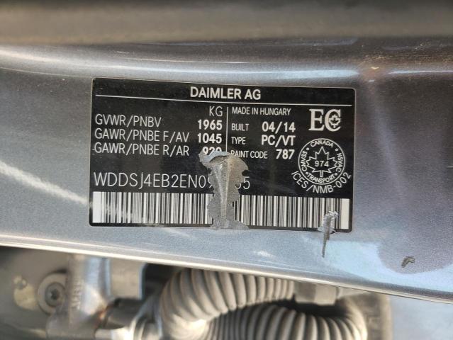 Photo 10 from auction – 2014 MERCEDES-BENZ CLA 250 with VIN WDDSJ4EB2EN094955
