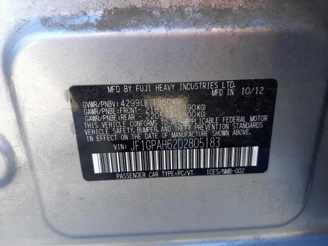 Photo 10 from auction – 2013 SUBARU IMPREZA LI with VIN JF1GPAH62D2805183