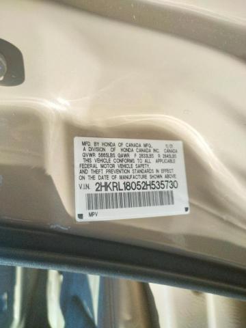 Photo 10 from auction – 2002 HONDA ODYSSEY EX with VIN 2HKRL18052H535730